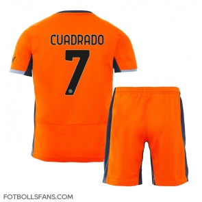 Inter Milan Juan Cuadrado #7 Replika Tredje Tröja Barn 2023-24 Kortärmad (+ Korta byxor)